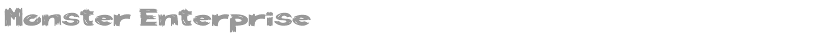 Monster Enterprise font preview